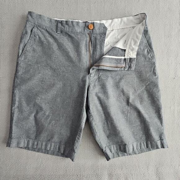 J Crew Shorts Men's Size 35W Gray 10" Inseam 100% Cotton Style 37202 Y2K Preppy - Picture 2 of 12